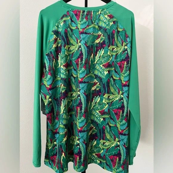🎁NWT!🎁 Reel Legends Men’s 2XL Performance Long Sleeve Tropical Print - Picture 10 of 12